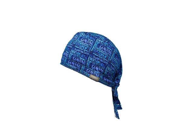 Surgery Blue Spark Scrub Cap