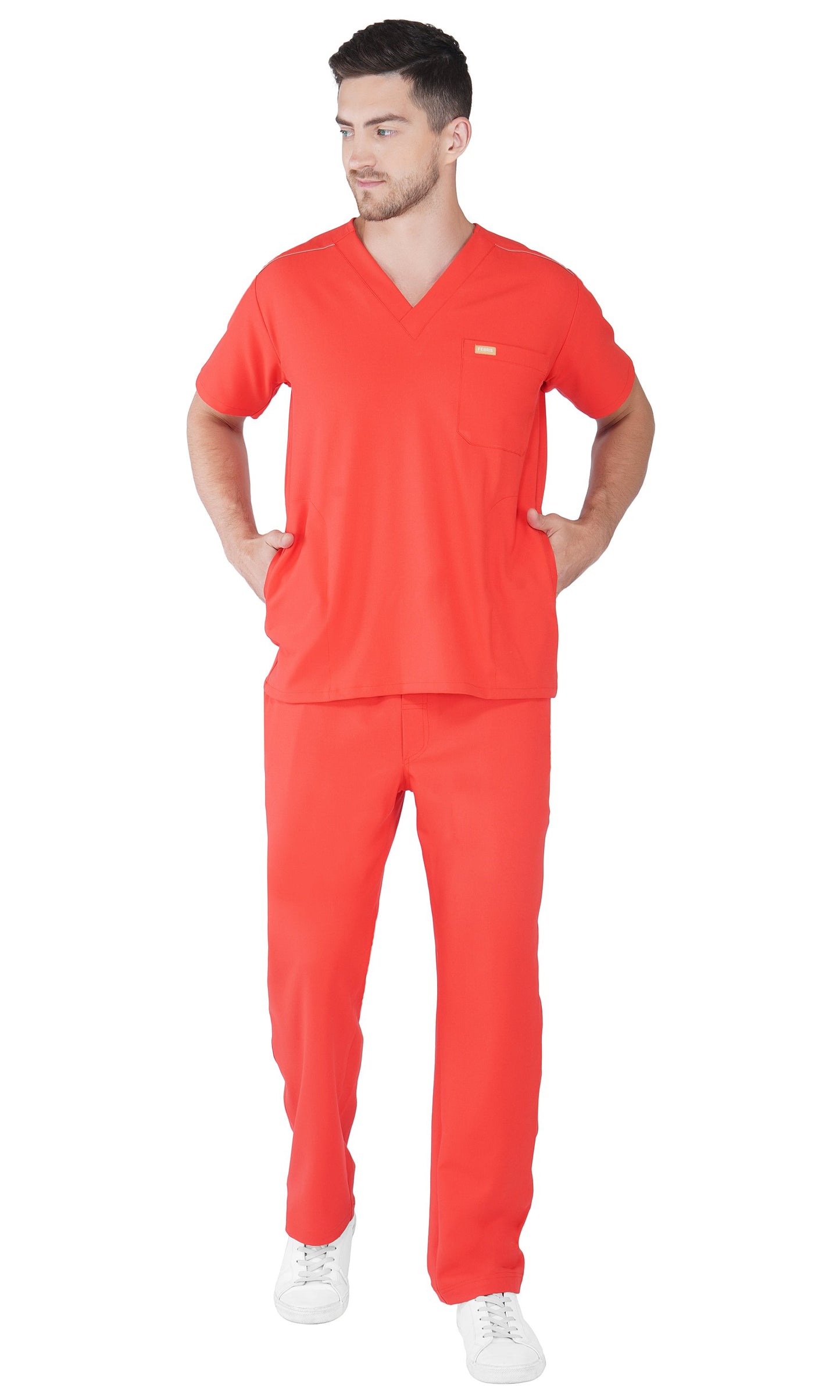 Hafnar Three-Pocket Scrub Top