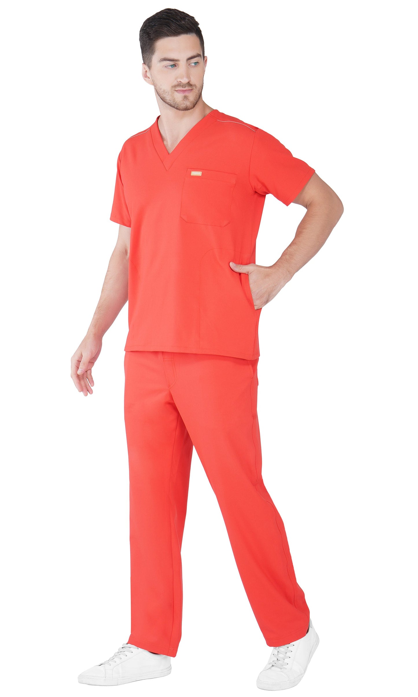 Hafnar Three-Pocket Scrub Top