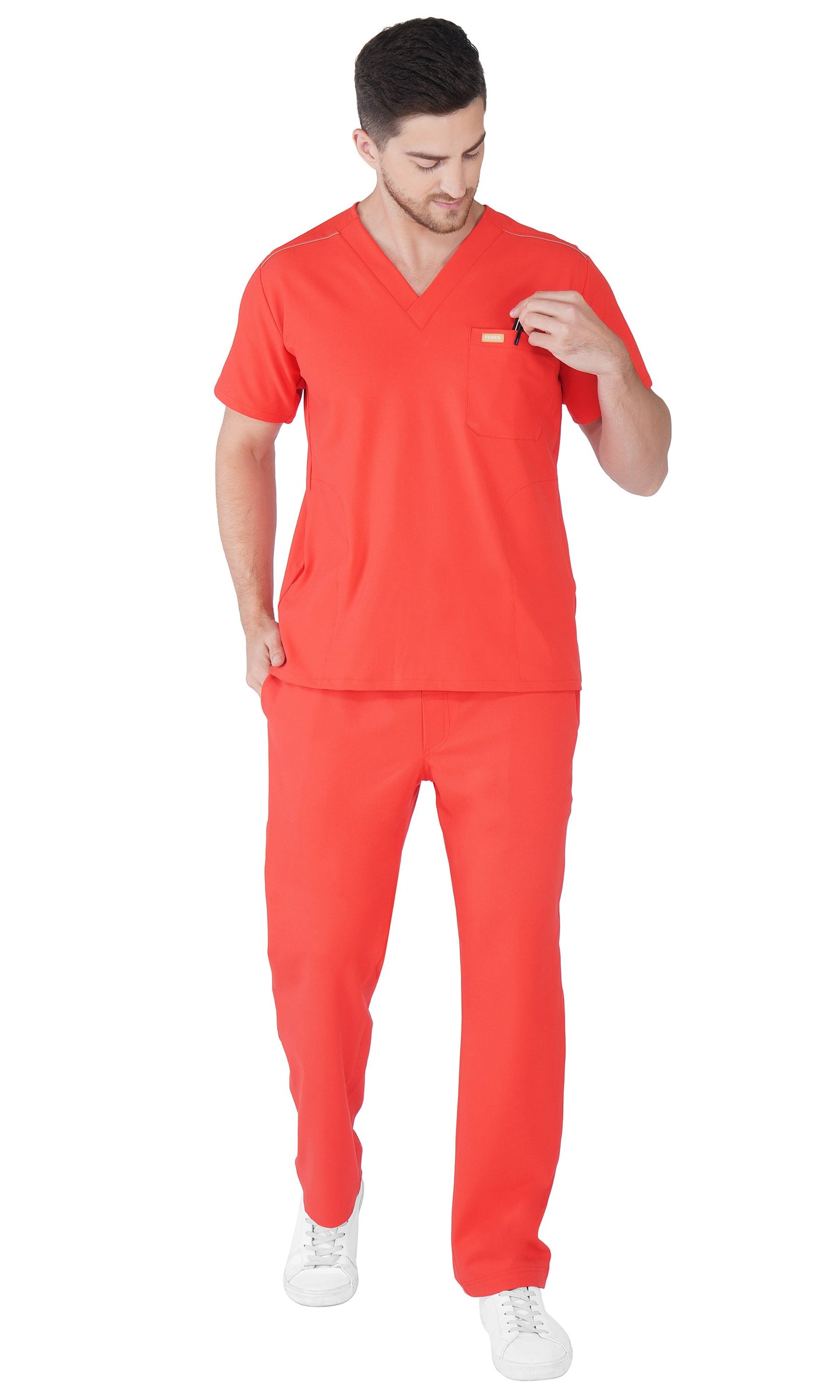 Hafnar Three-Pocket Scrub Top