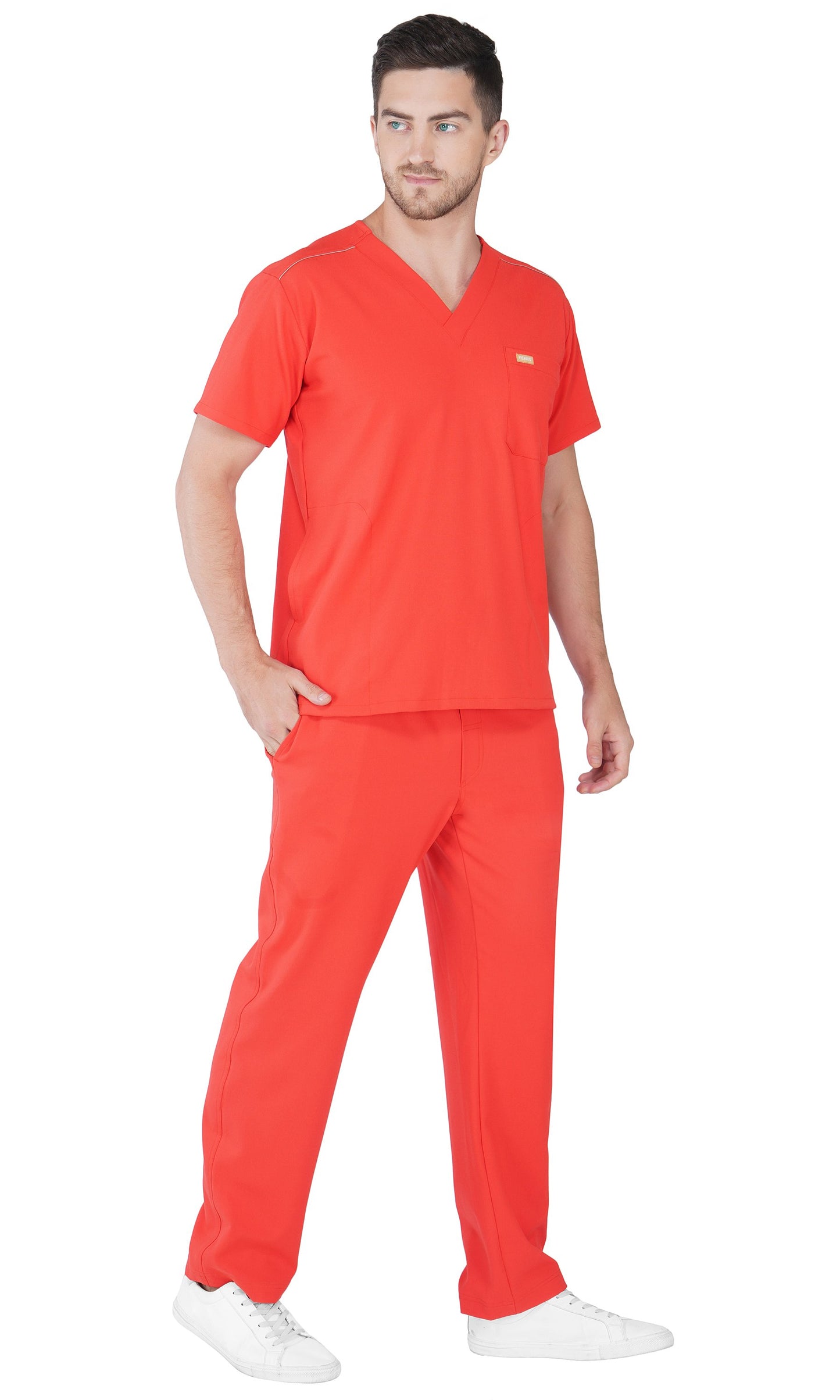 Hafnar Three-Pocket Scrub Top