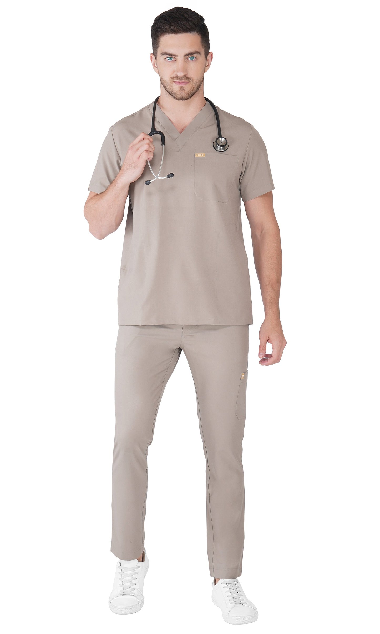 Hafnar Three-Pocket Scrub Top