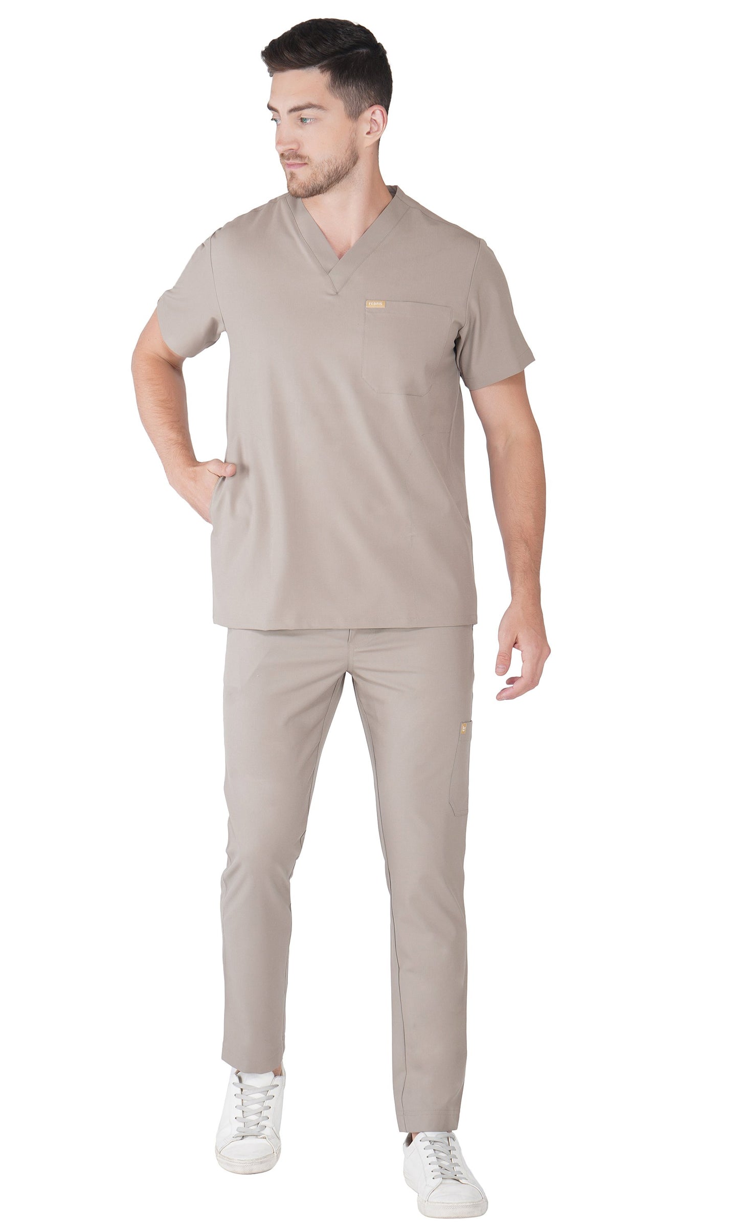 Hafnar Three-Pocket Scrub Top