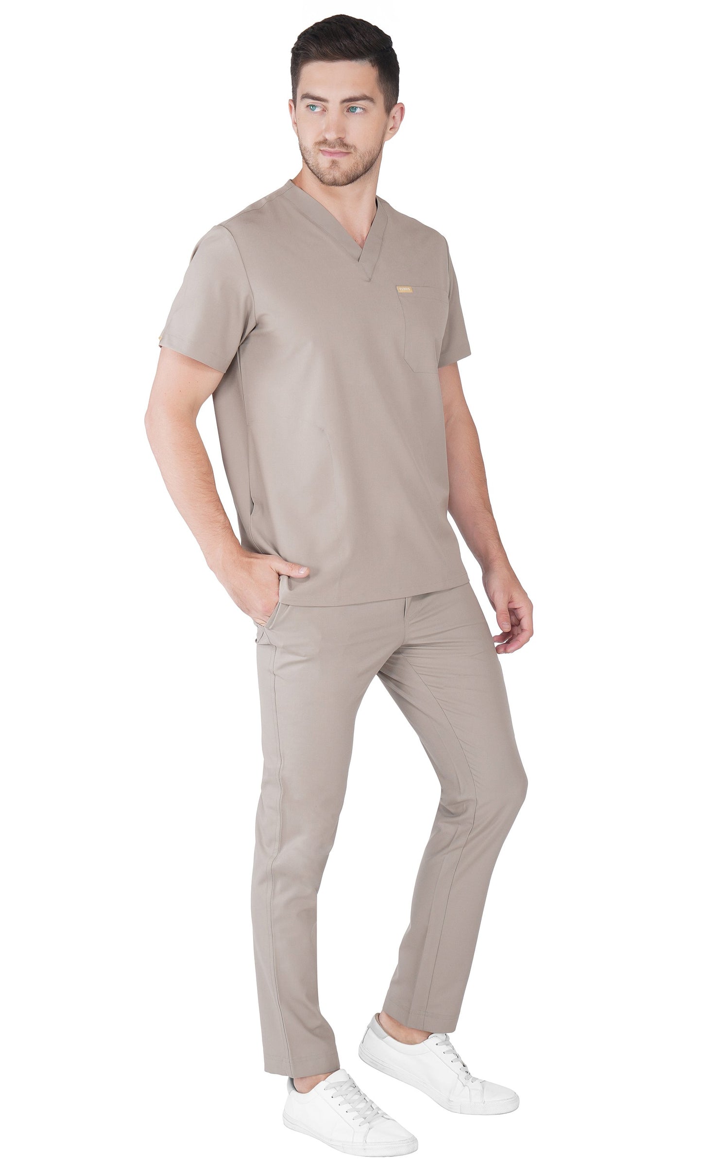 Hafnar Three-Pocket Scrub Top