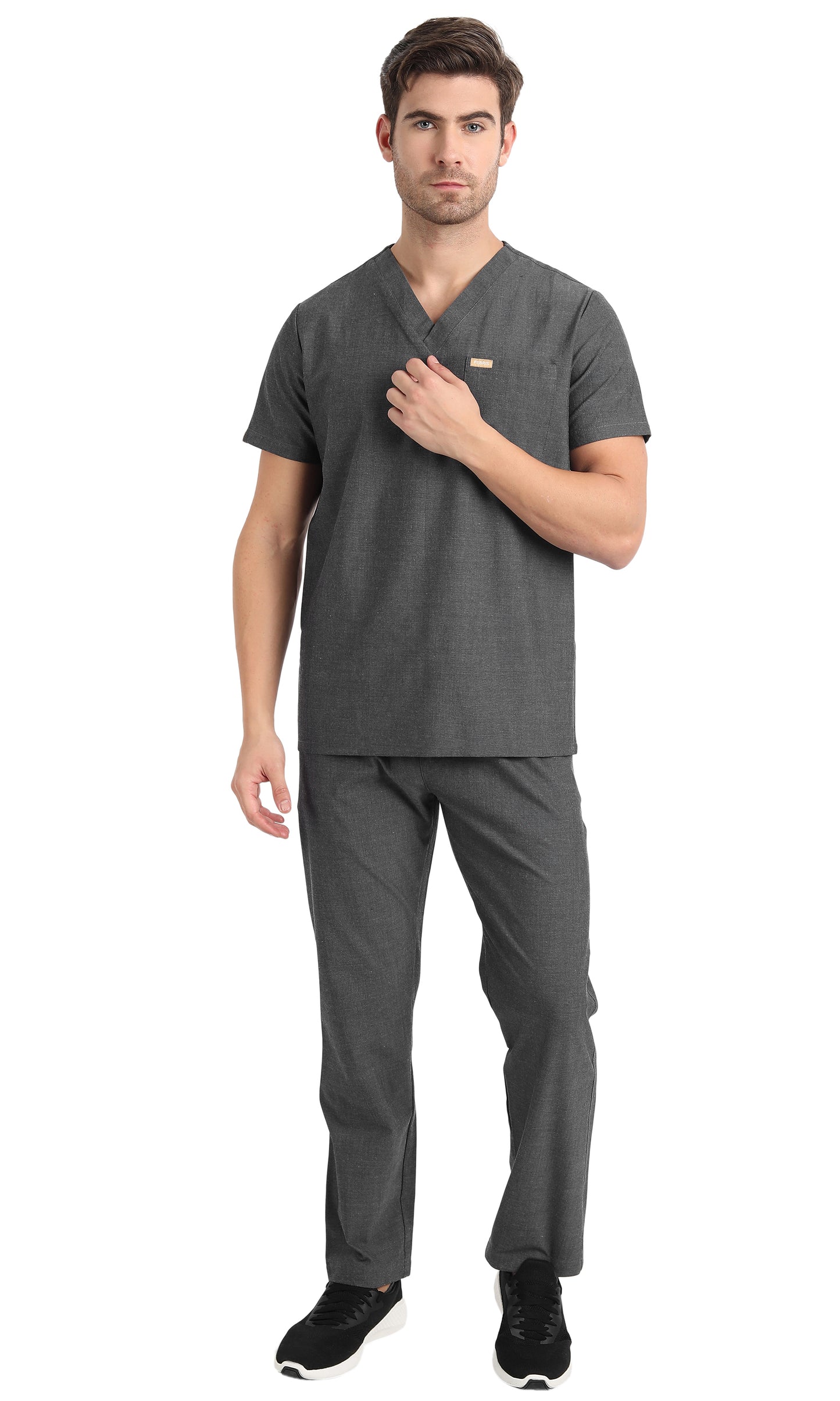 Pitcher One-Pocket Scrub Top