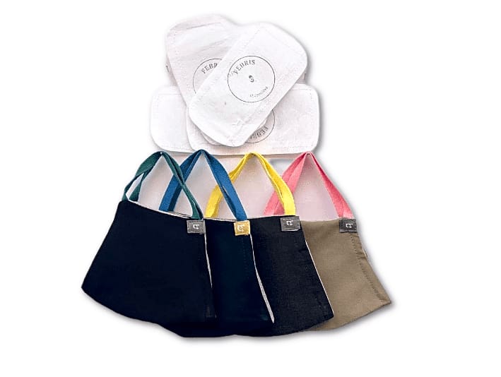 Febris Saker Premium Mask (Grey Pink)