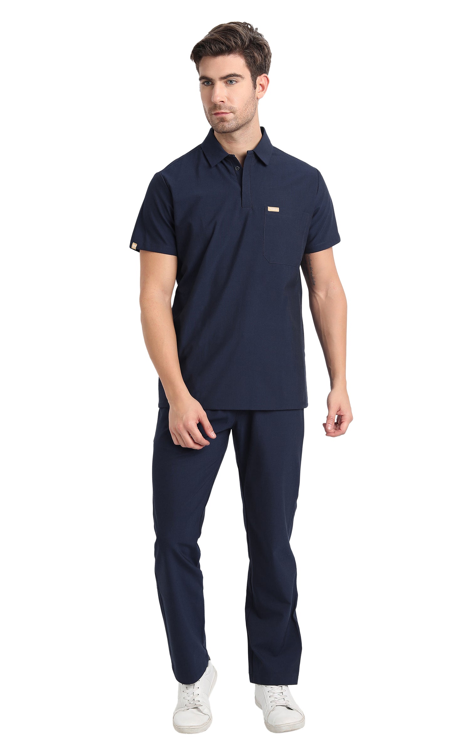 Maza Polo Scrub Top