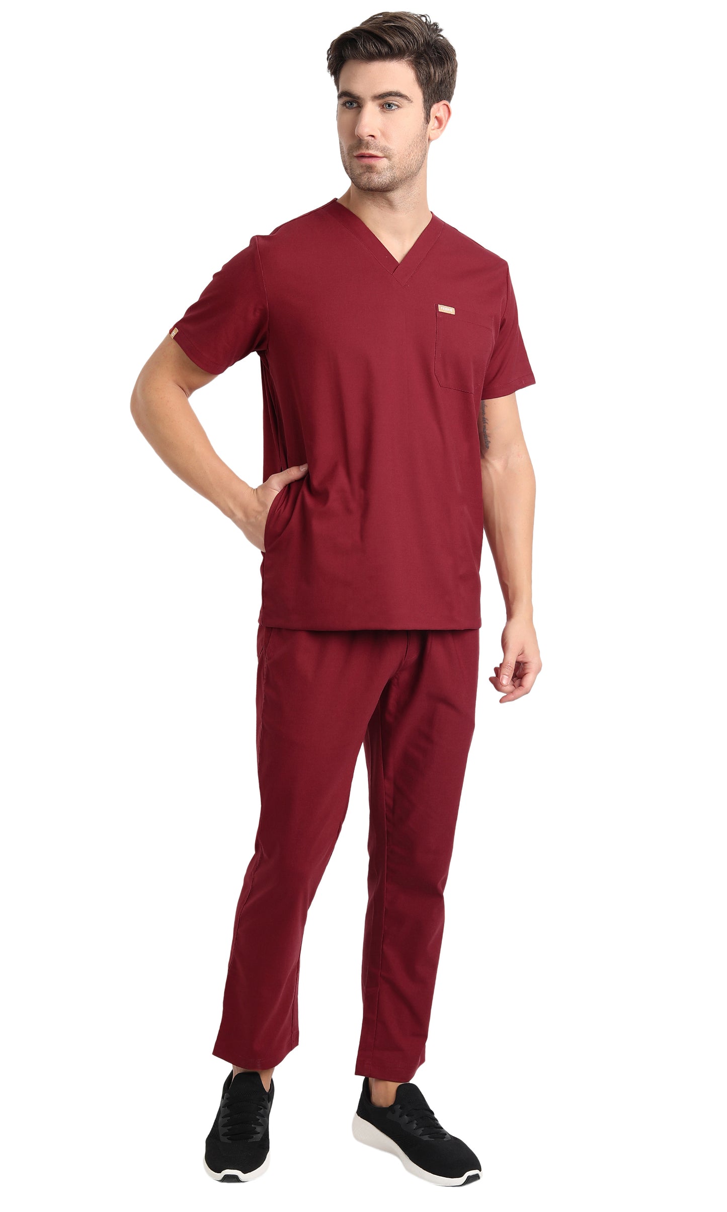 Hafnar Three-Pocket Scrub Top