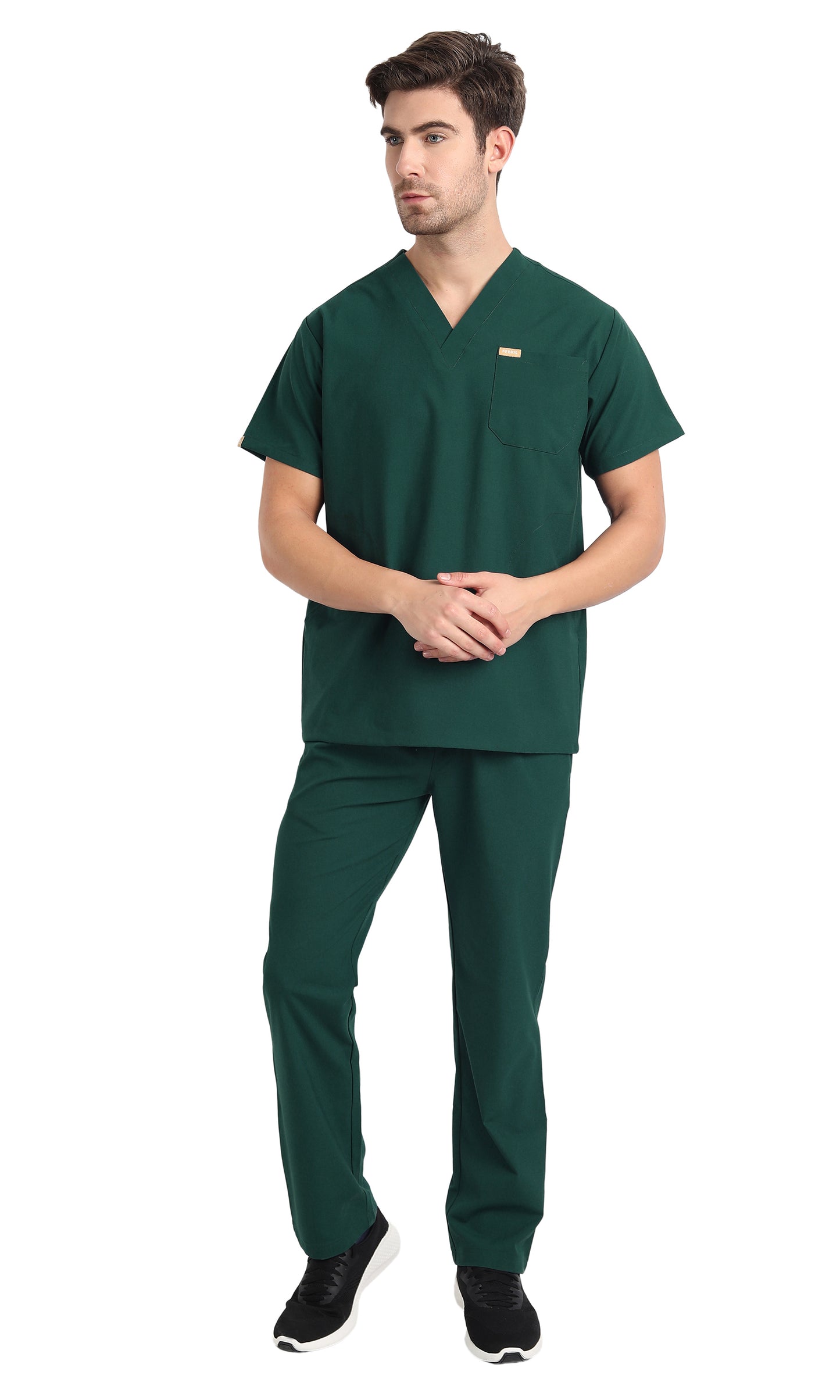 Hafnar Three-Pocket Scrub Top