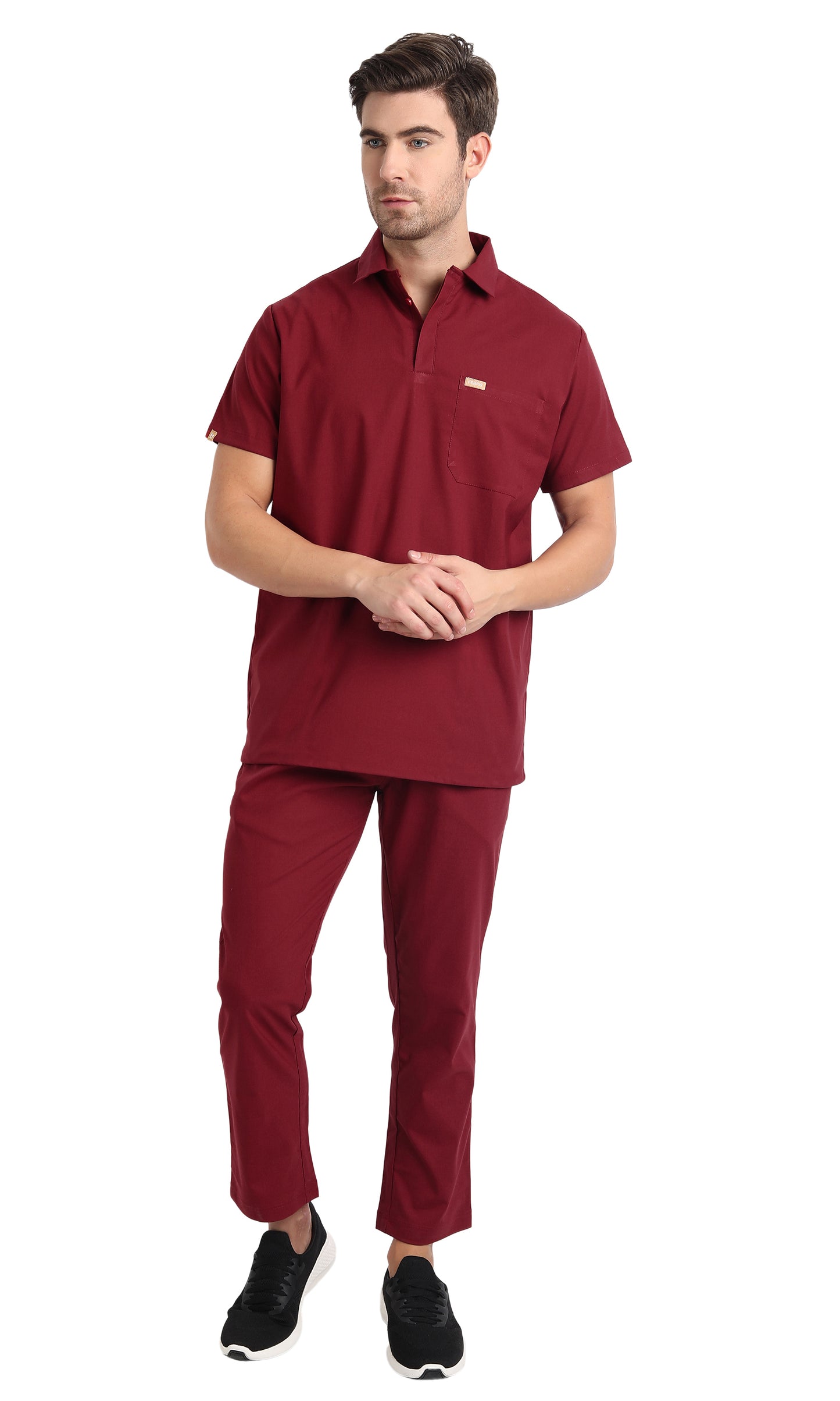 Maza Polo Scrub Top