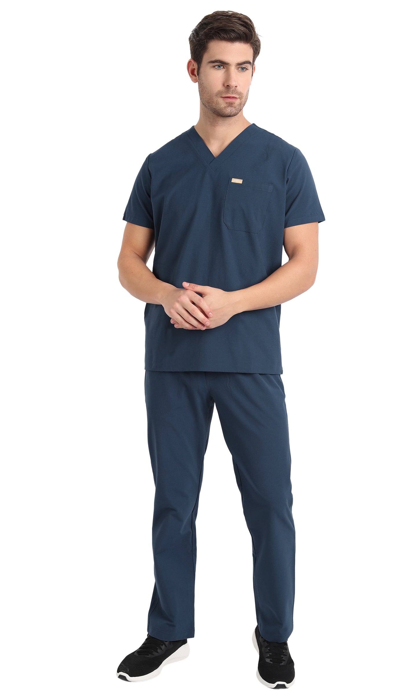 Hafnar Three-Pocket Scrub Top