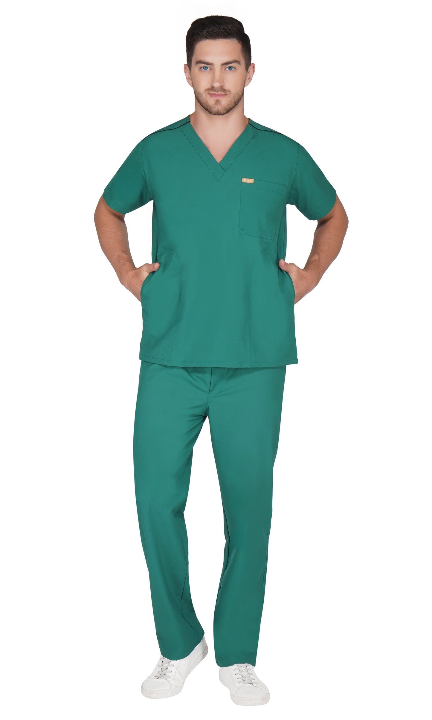 Hafnar Three-Pocket Scrub Top