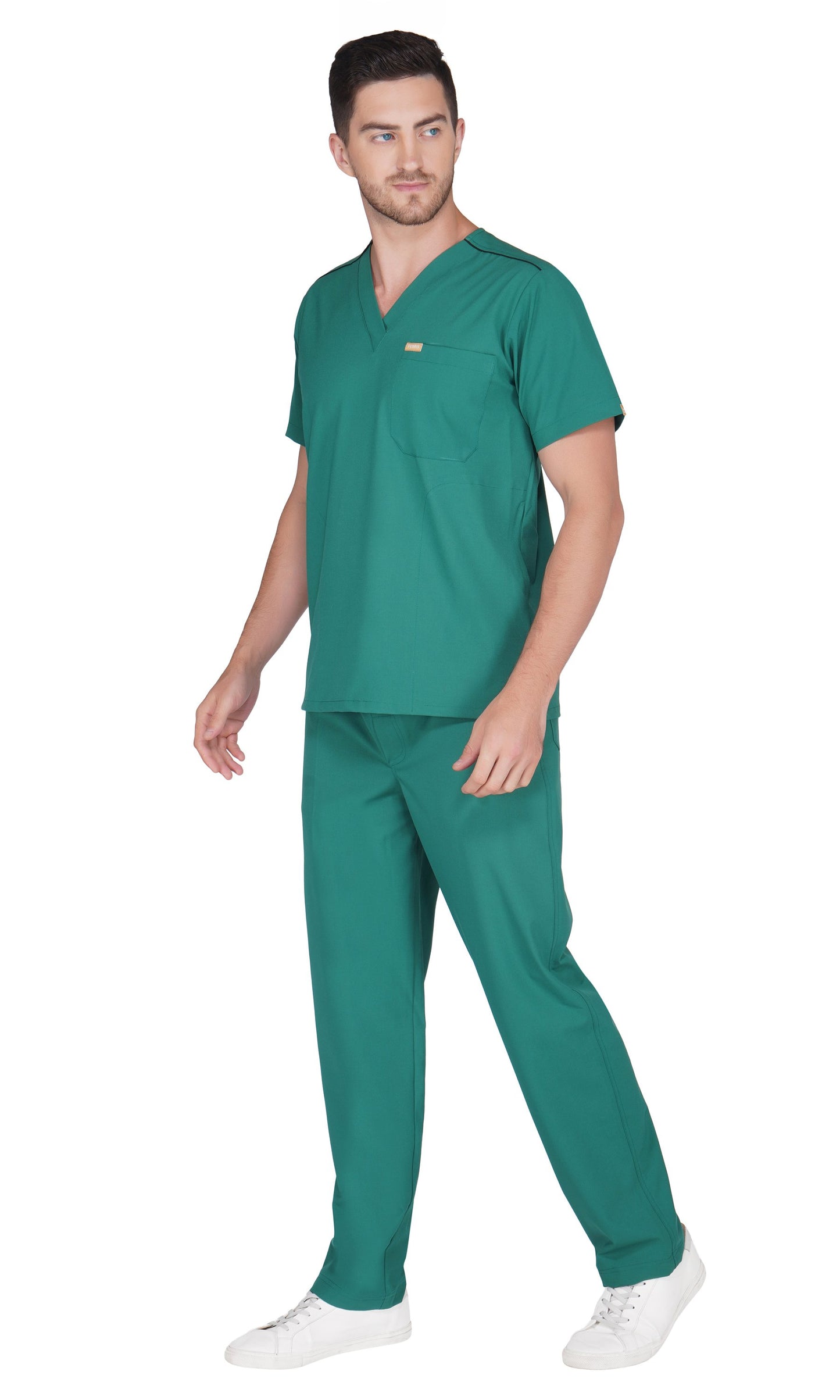 Hafnar Three-Pocket Scrub Top