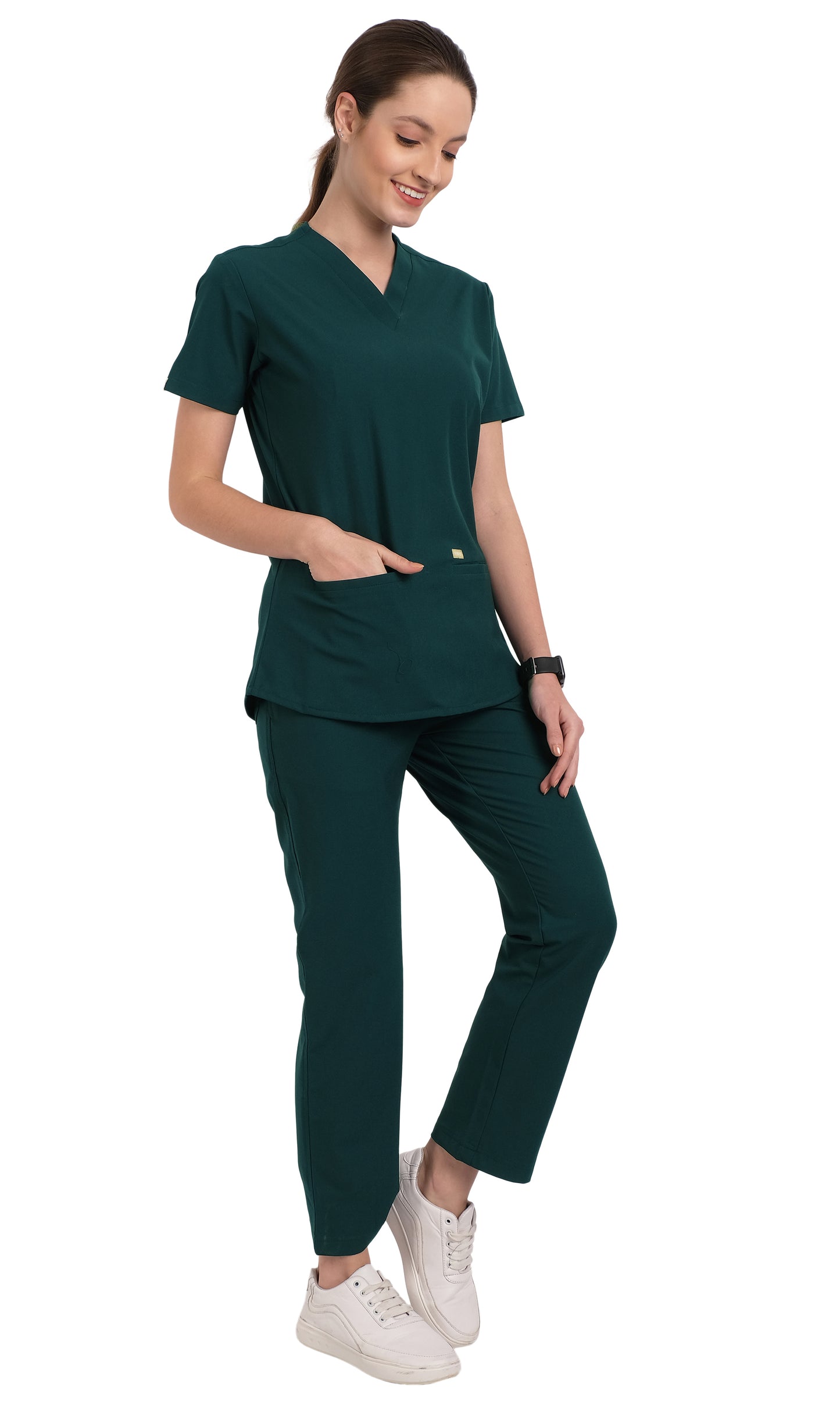 Merimbula Two-Pocket Scrub Top