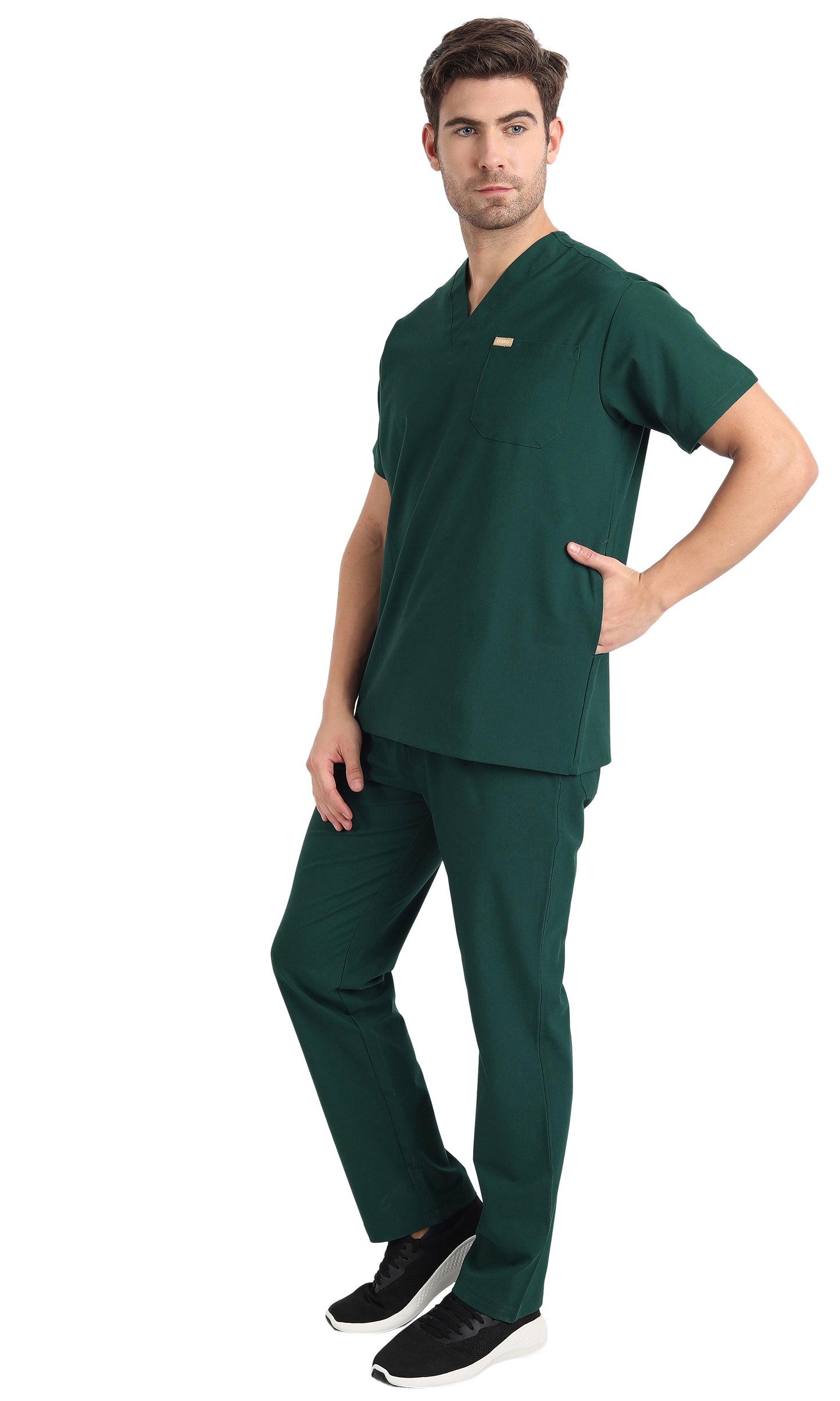 Hafnar Three-Pocket Scrub Top