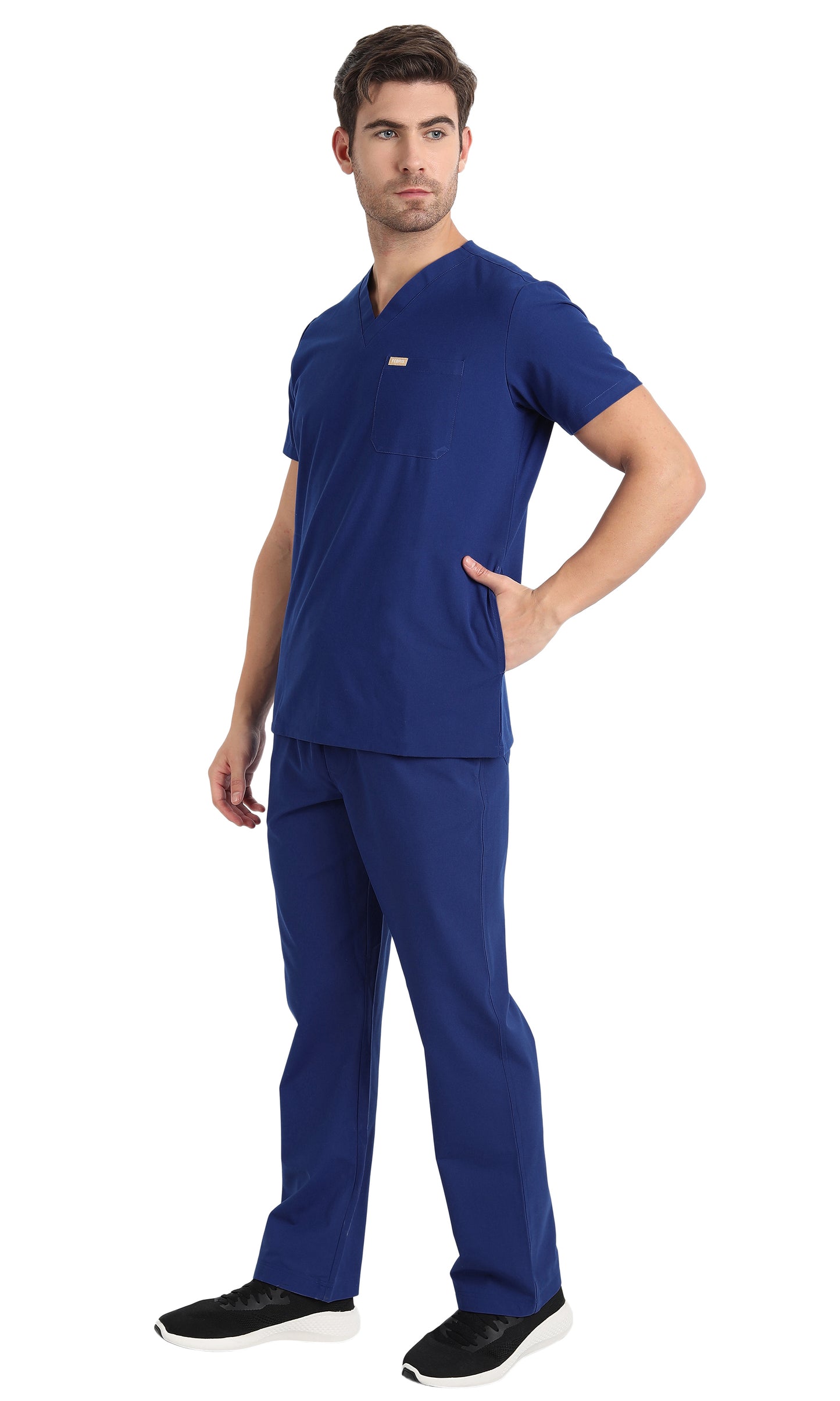 Hafnar Three-Pocket Scrub Top