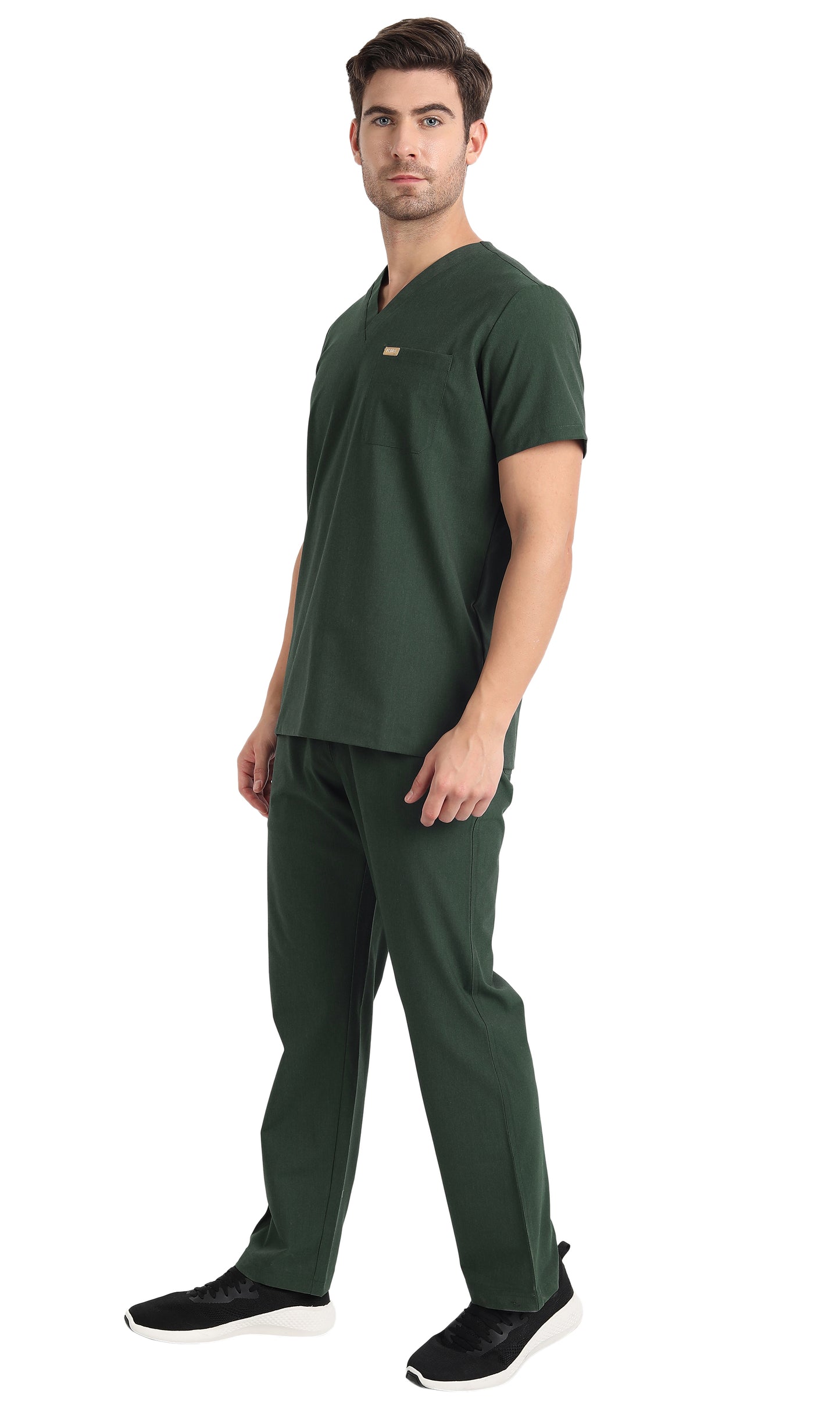 Pitcher One-Pocket Scrub Top