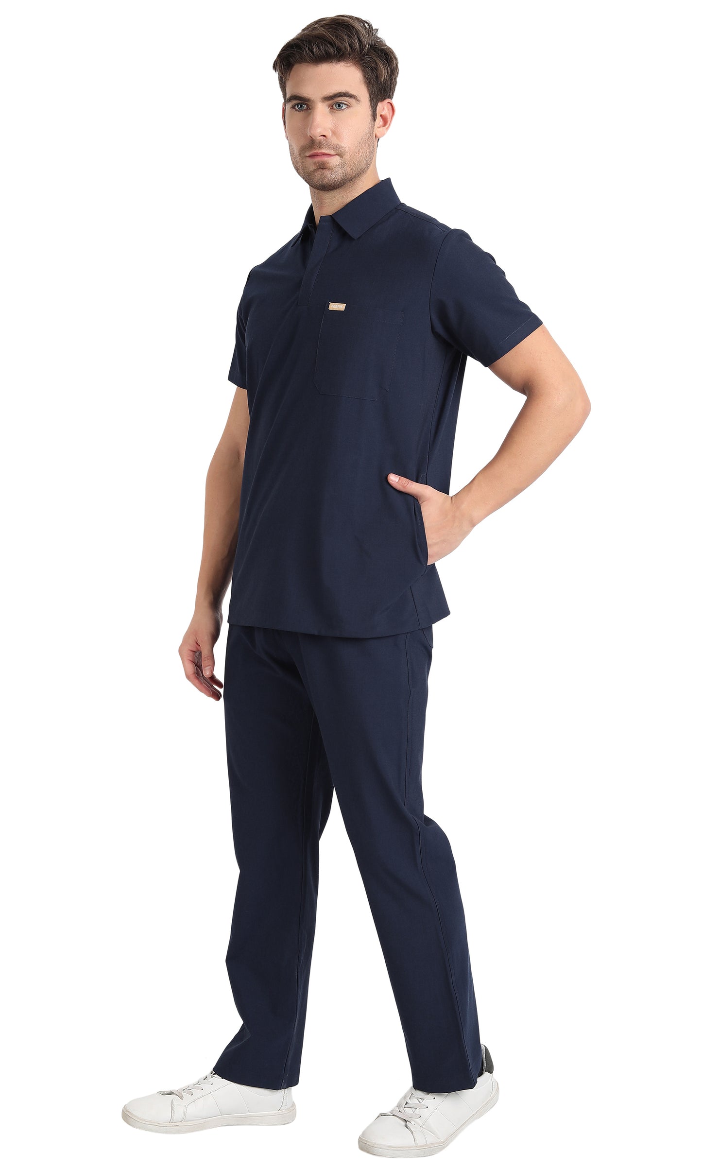 Maza Polo Scrub Top