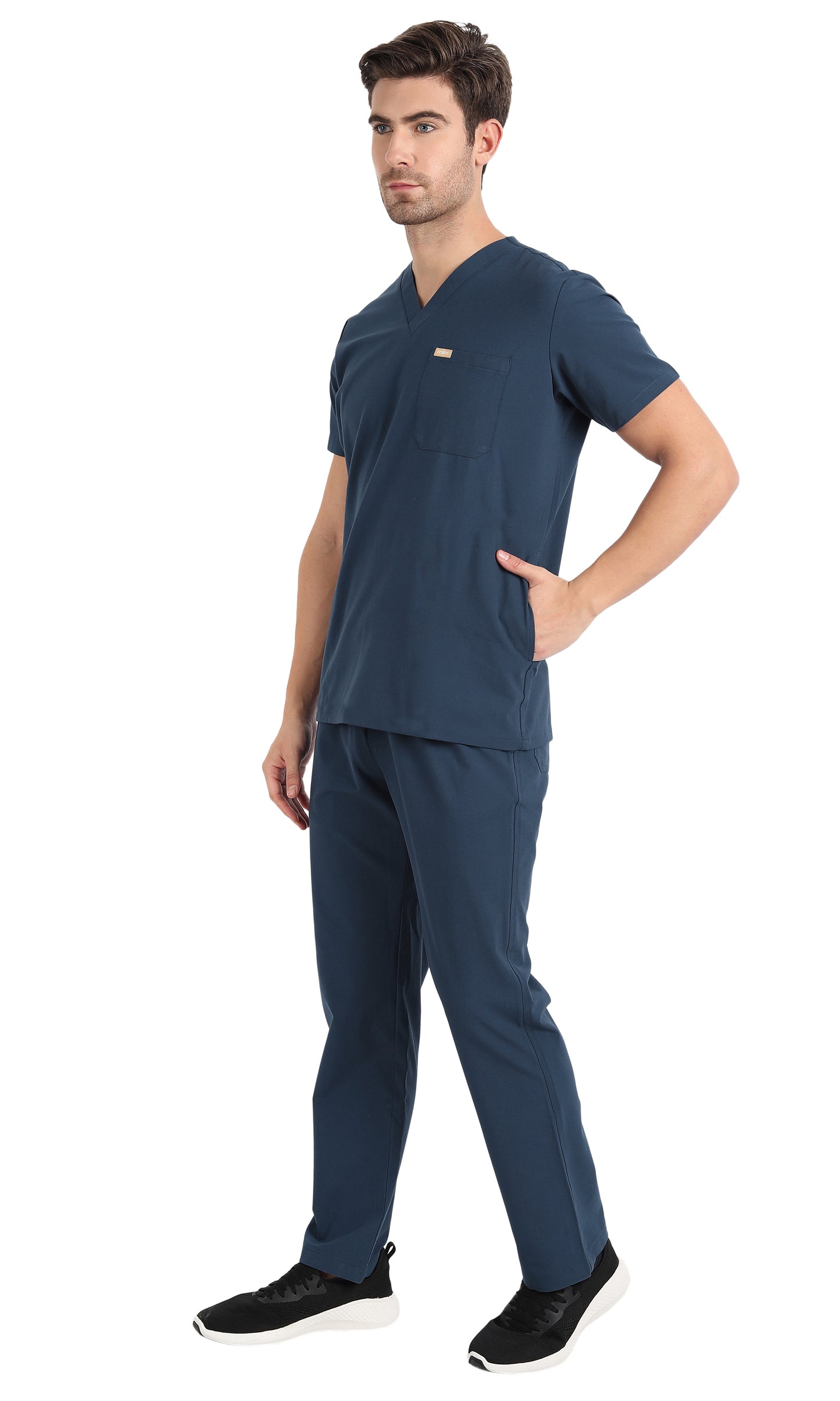 Hafnar Three-Pocket Scrub Top