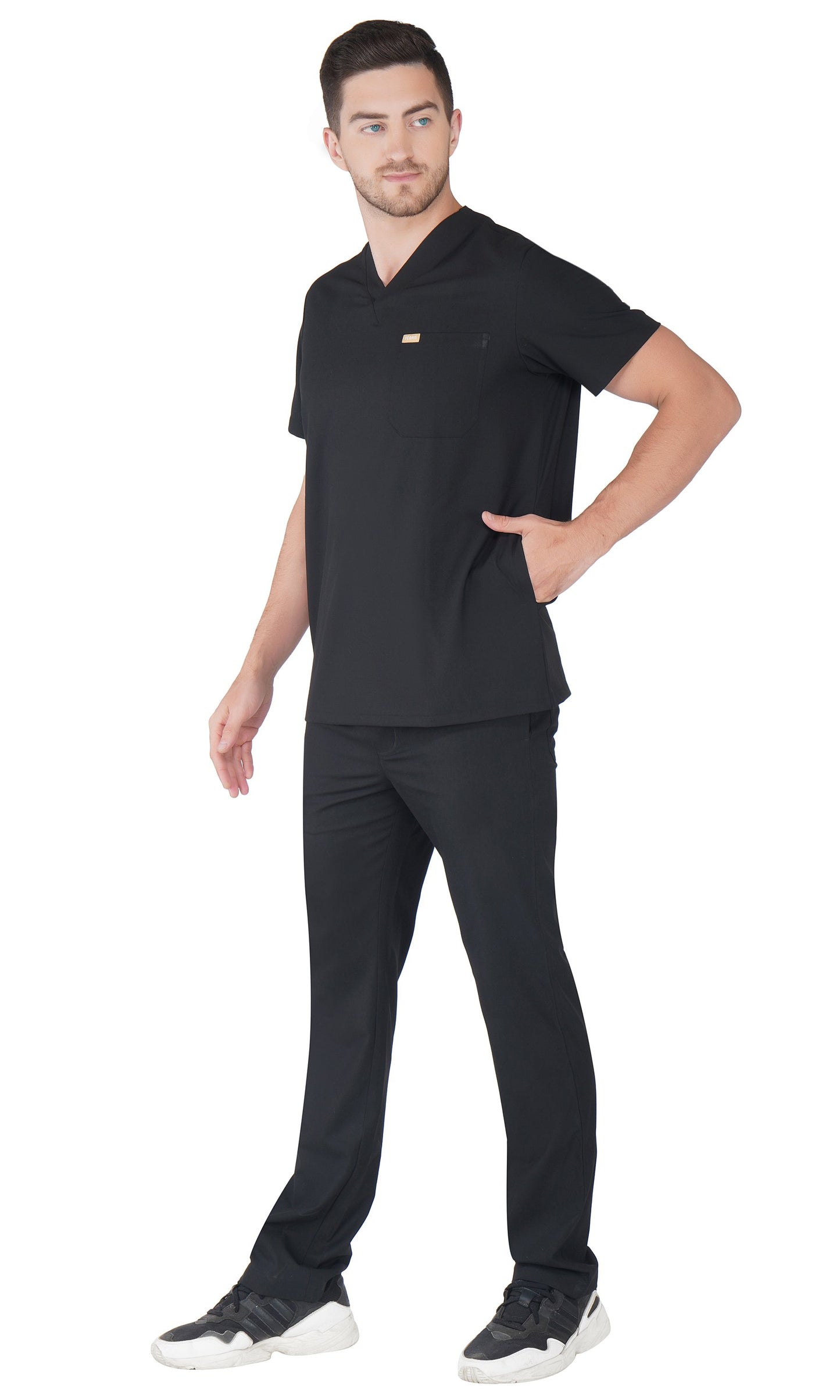 Hafnar Three-Pocket Scrub Top