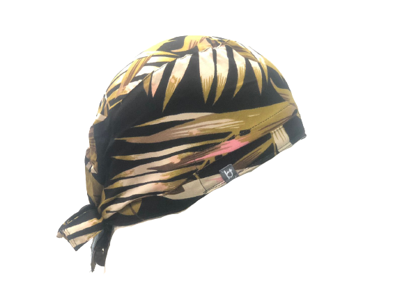 Scrub Cap Leaf Pattern