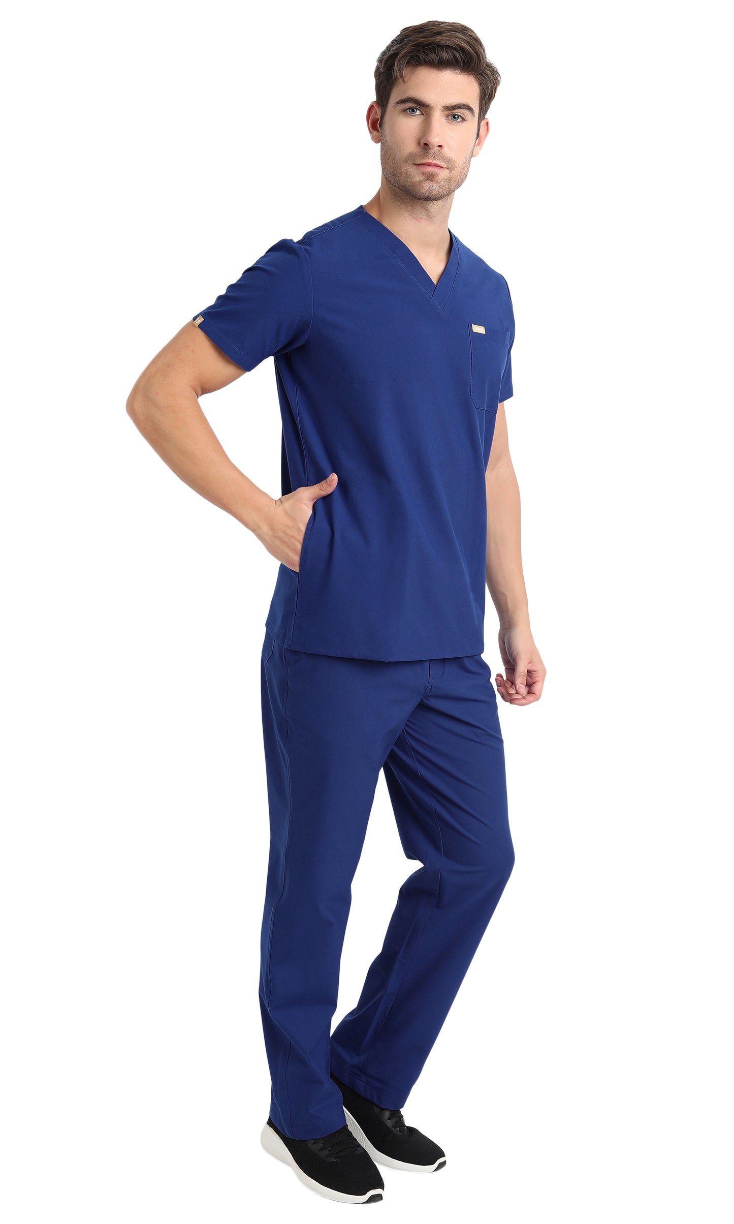 Hafnar Three-Pocket Scrub Top