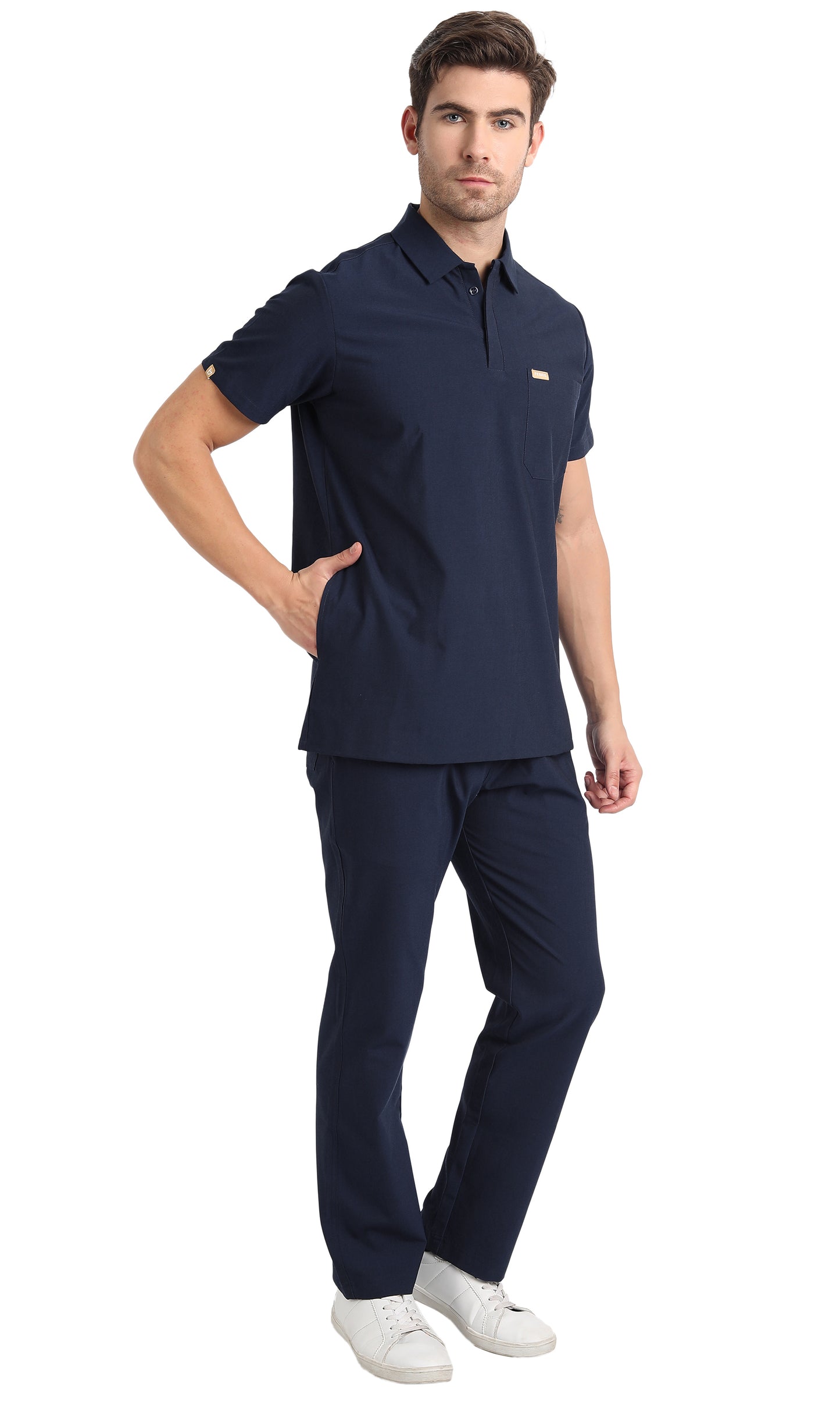 Maza Polo Scrub Top