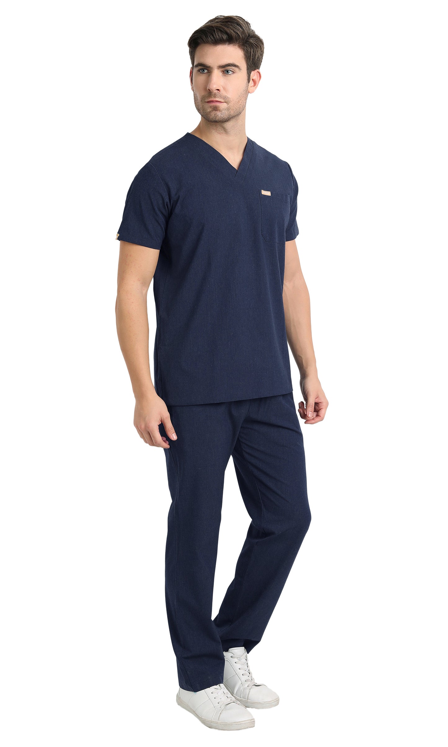 Pitcher One-Pocket Scrub Top