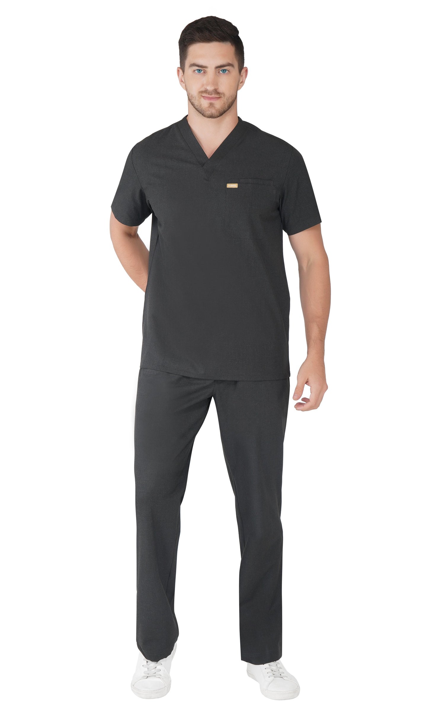 Hafnar Three-Pocket Scrub Top