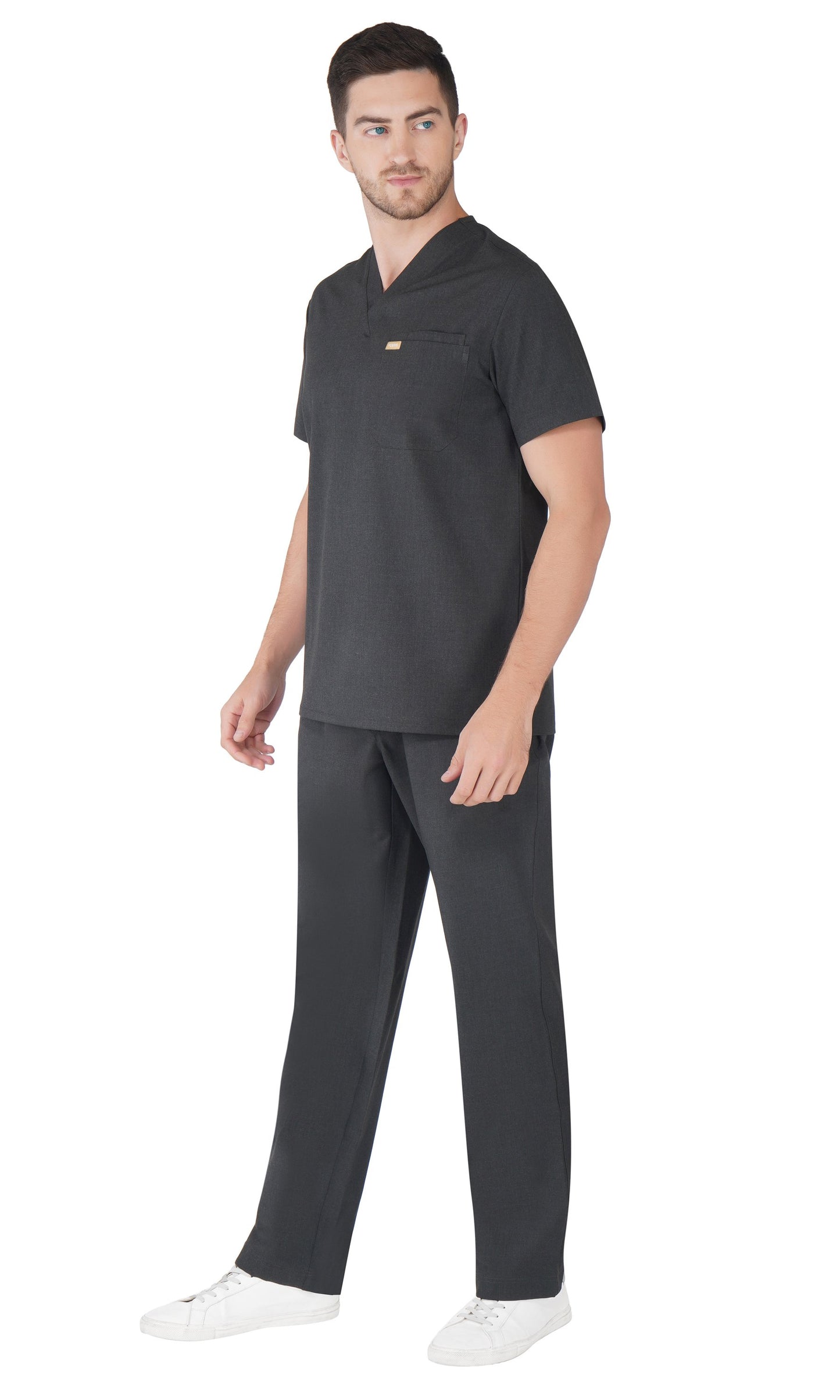 Hafnar Three-Pocket Scrub Top