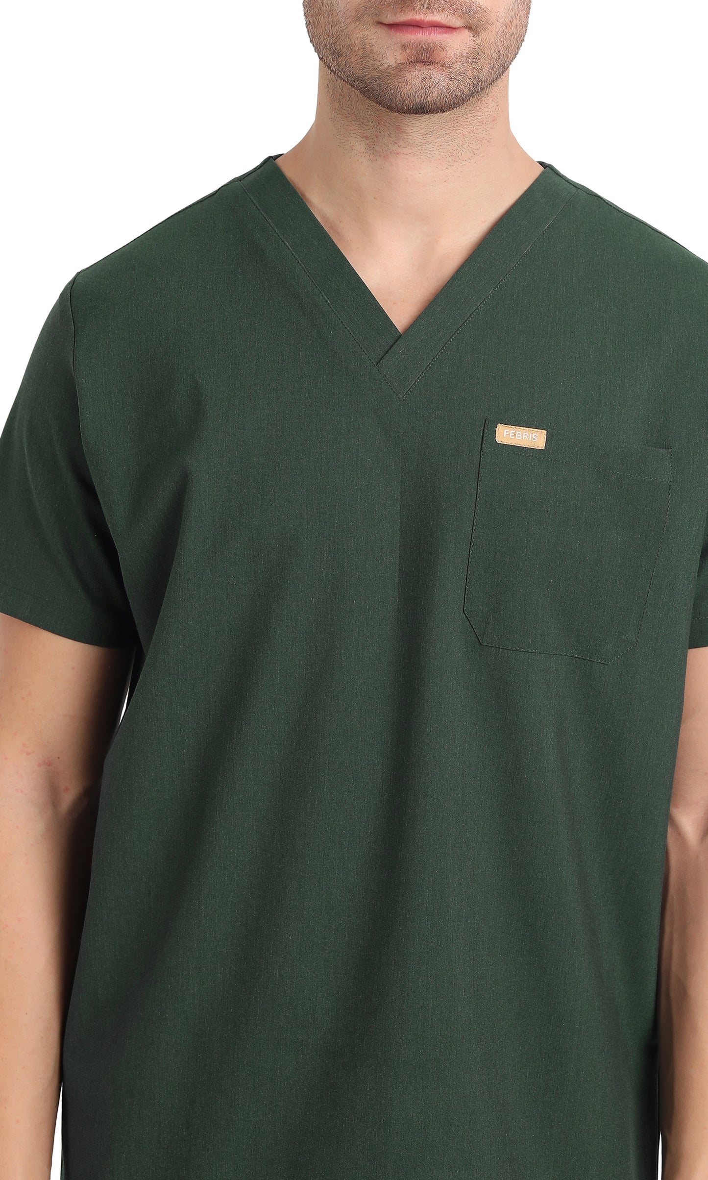 Pitcher One-Pocket Scrub Top