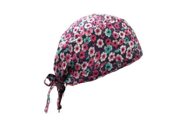 Scrub Cap Pink little floral