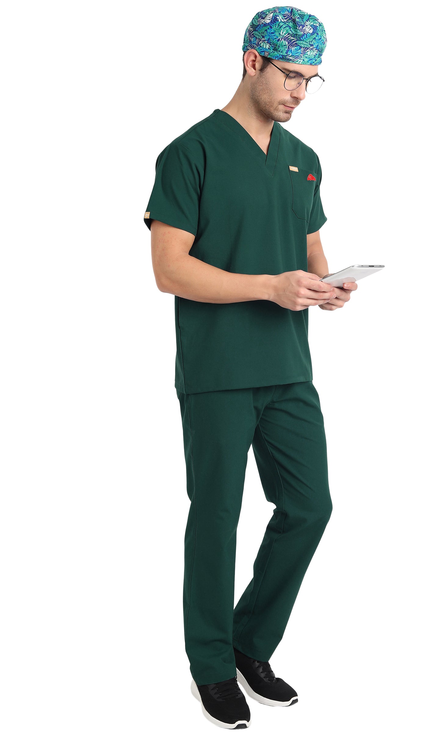 Hafnar Three-Pocket Scrub Top