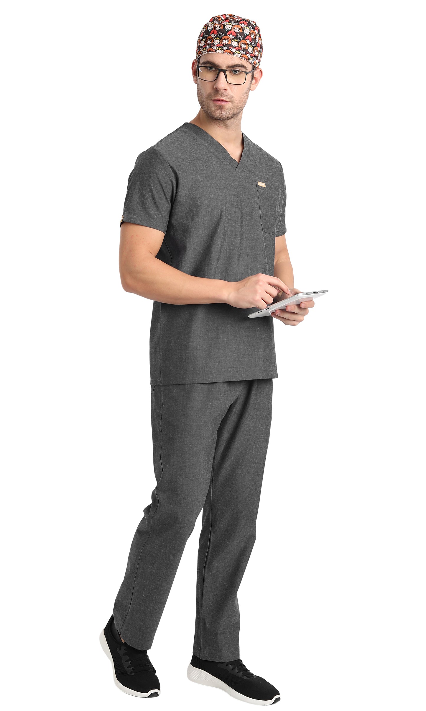 Pitcher One-Pocket Scrub Top