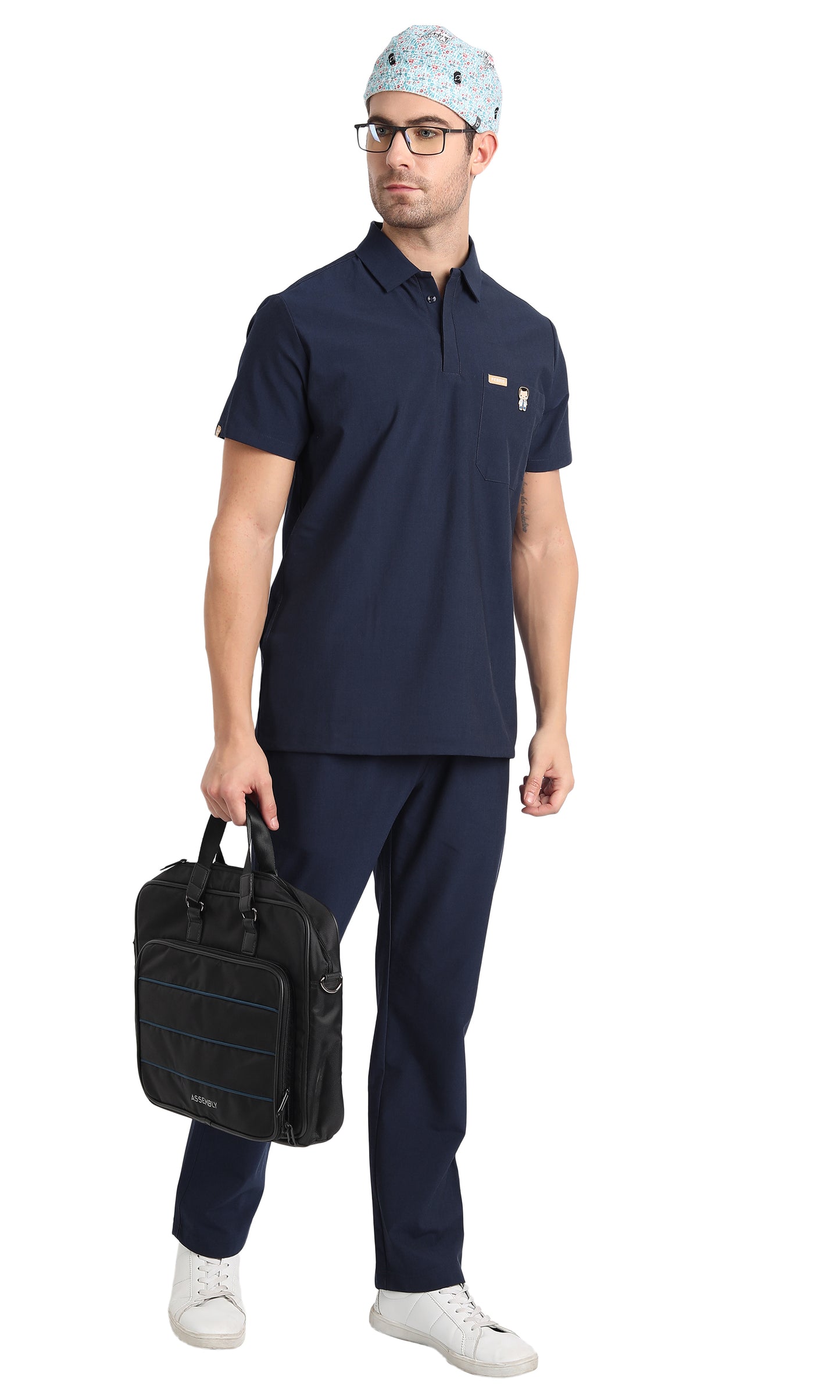 Maza Polo Scrub Top