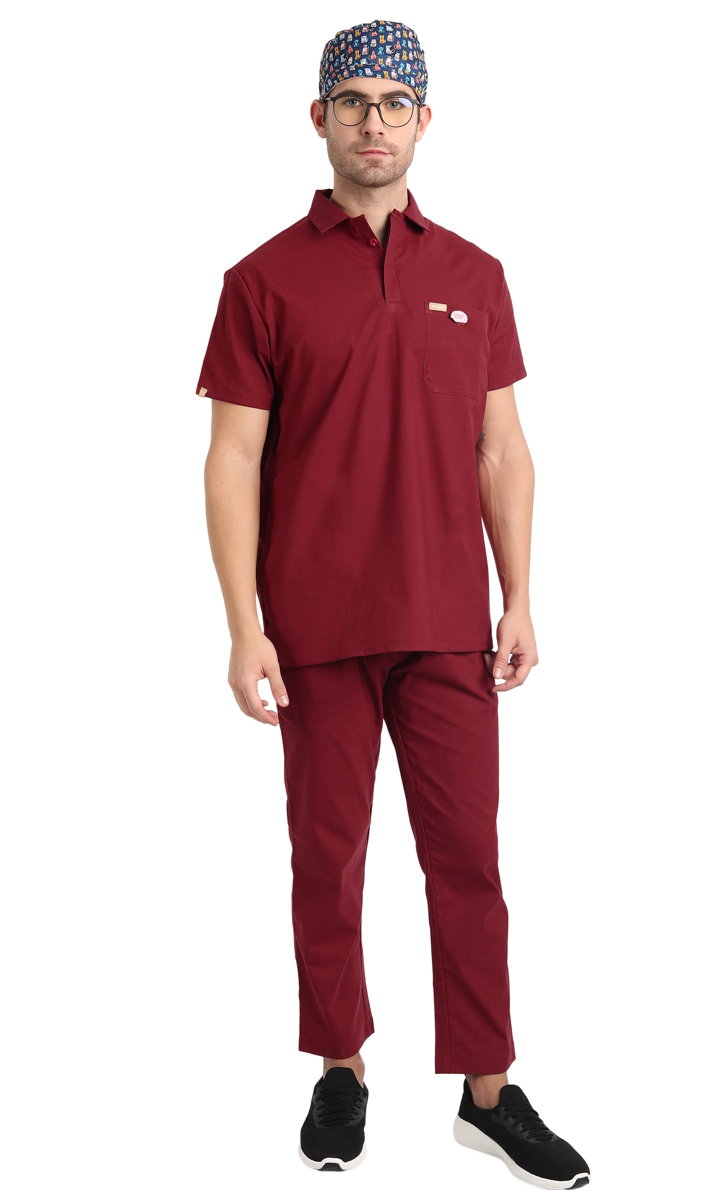 Maza Polo Scrub Top