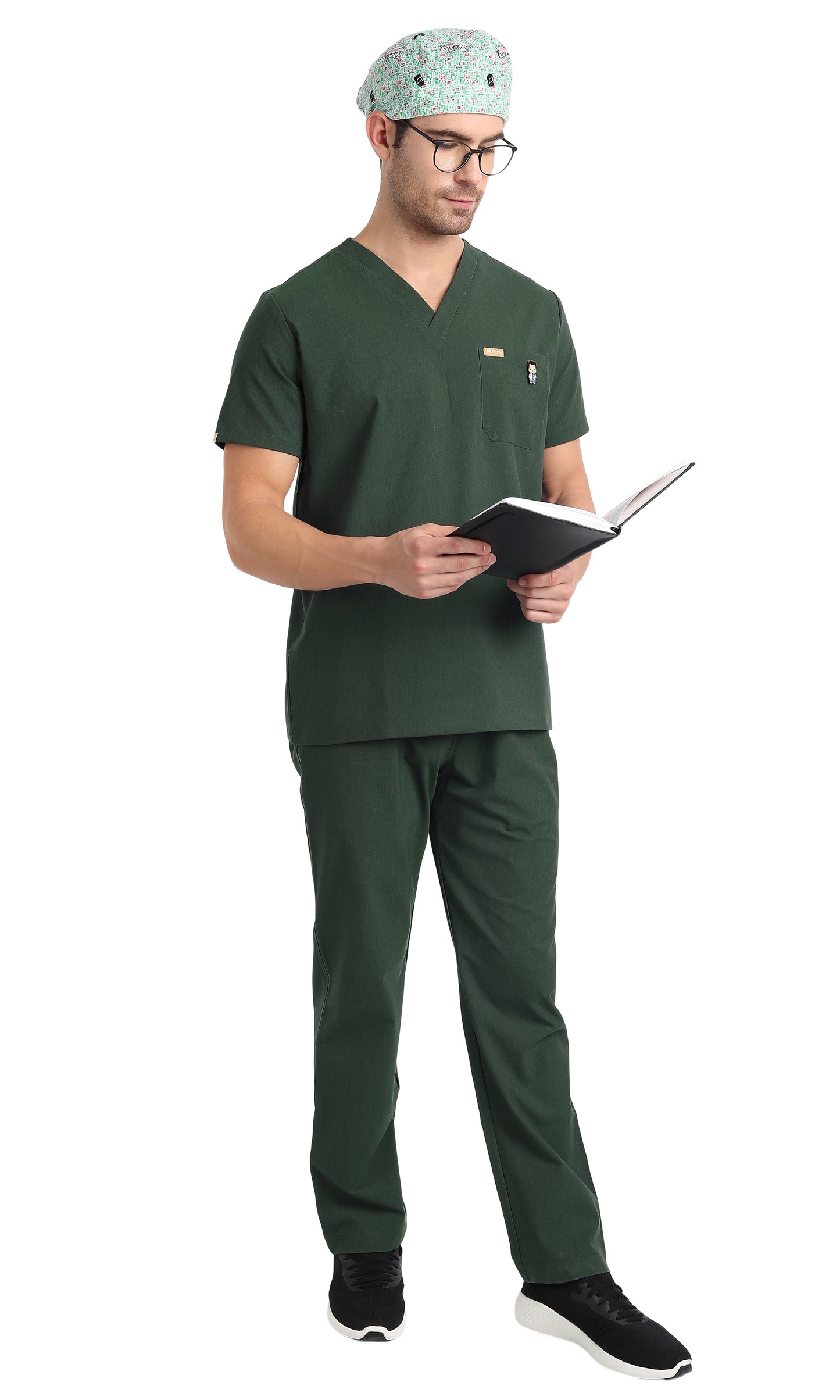 Pitcher One-Pocket Scrub Top