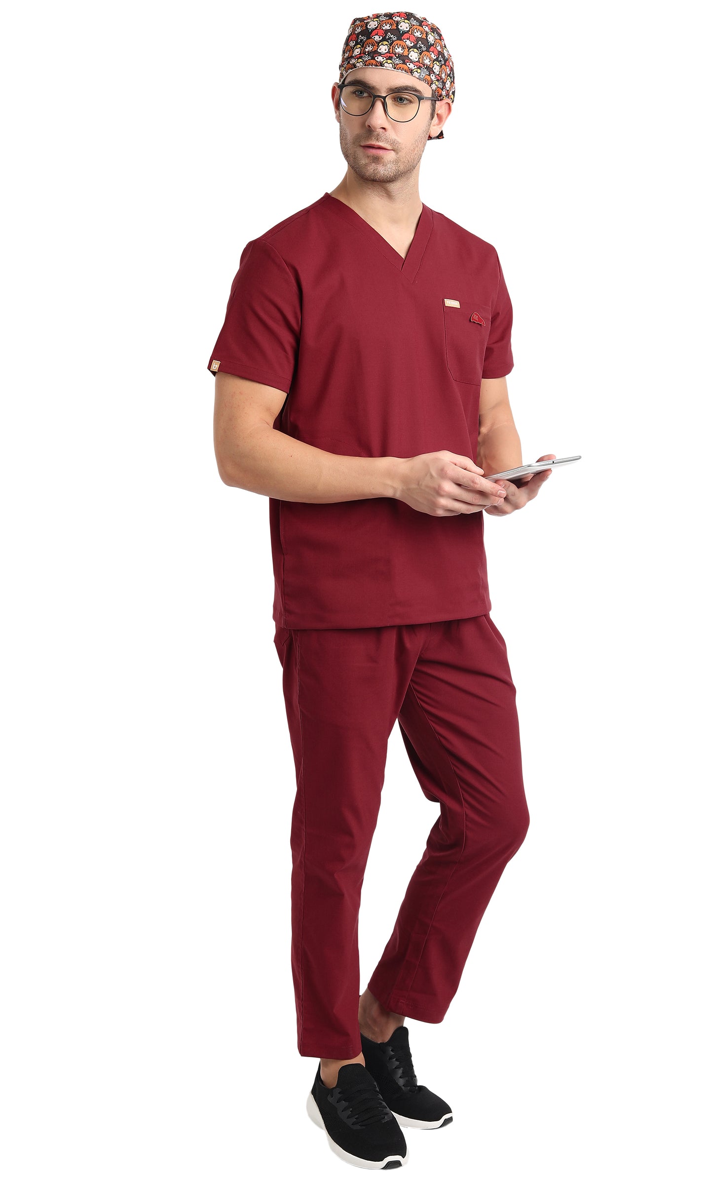 Hafnar Three-Pocket Scrub Top