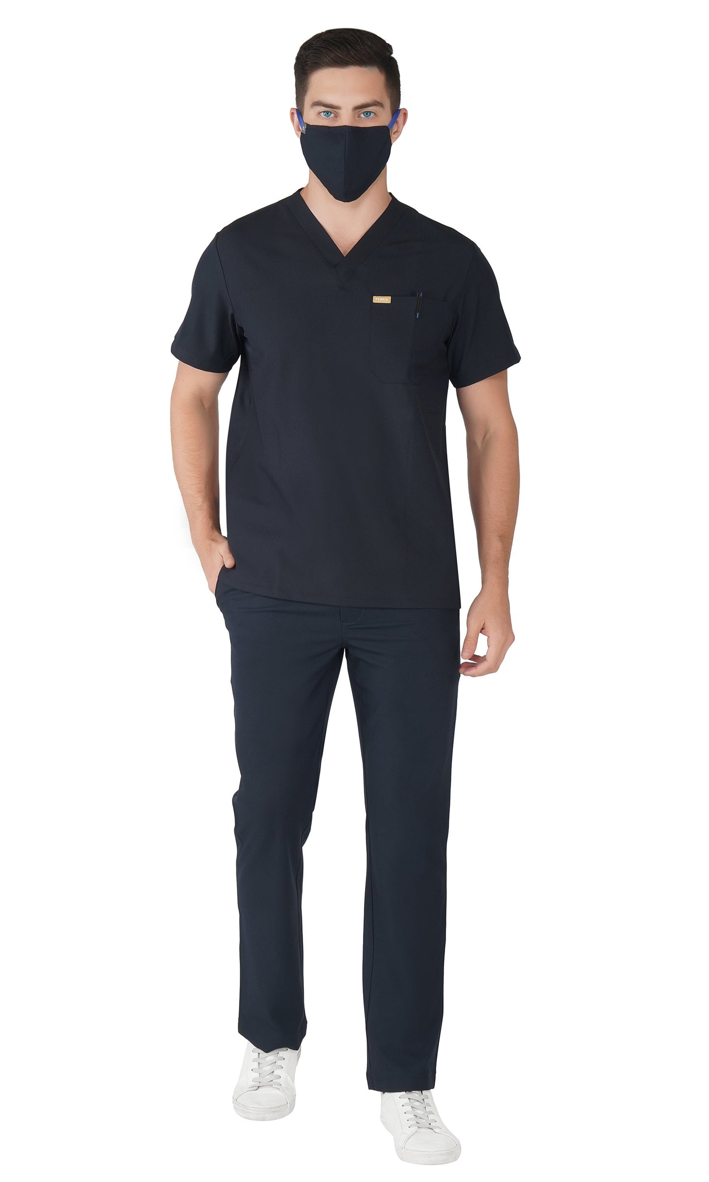 Hafnar Three-Pocket Scrub Top