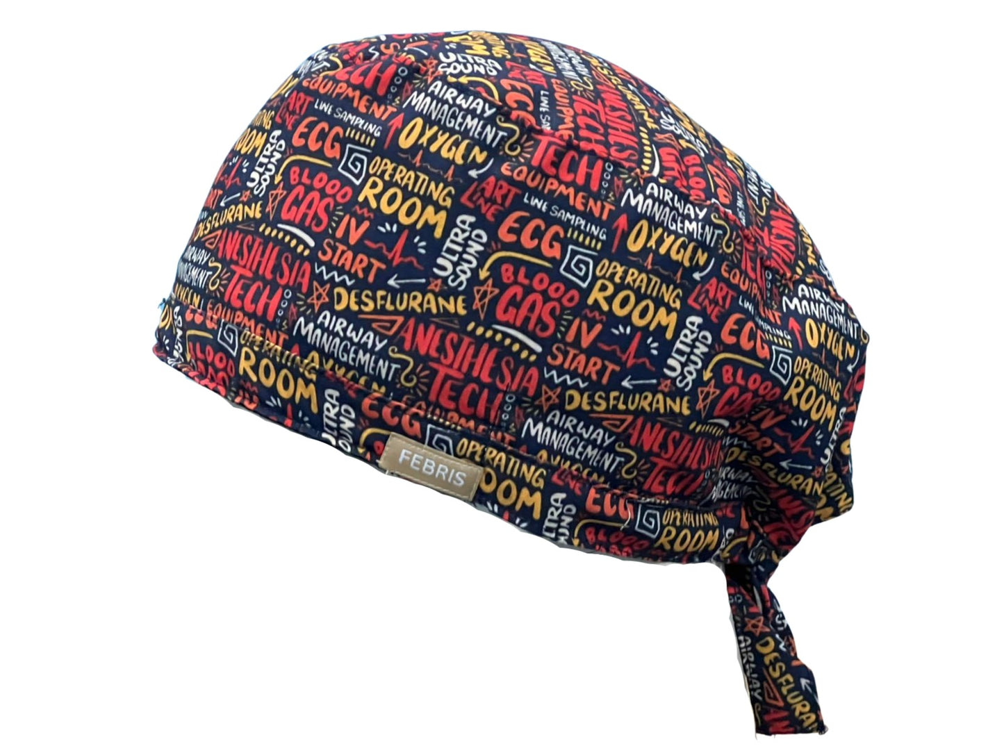 Anaesthesia Scribbles Spark Scrub Cap