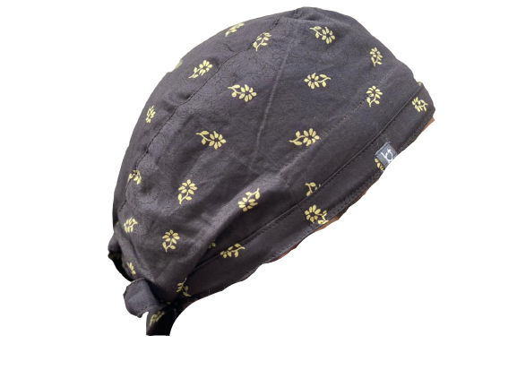 Febris Super Scrub Cap Yellow Flowers