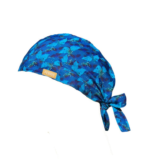 Blue Leaves!! Spark Scrub Cap