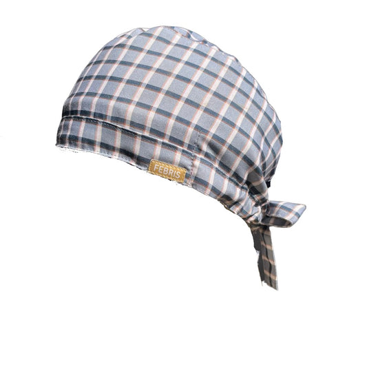 Grey Checks Spark Scrub Cap