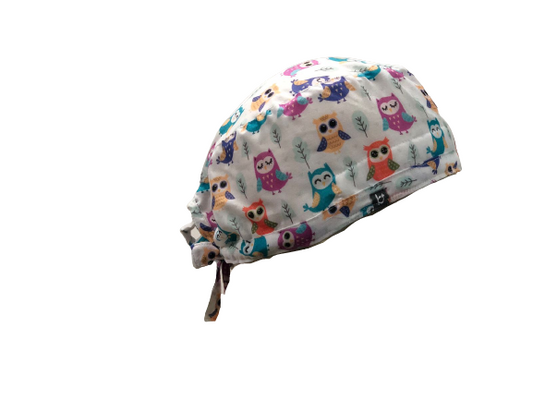 Spark Scrub Cap Owls