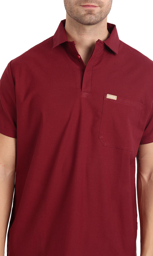 Maza Polo Scrub Top