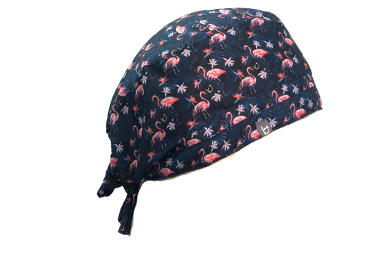 Spark Scrub Cap Flamingos
