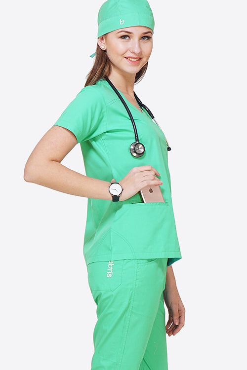Coral Scrub Top