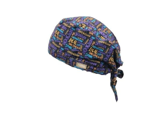 Anaesthesia Black Spark Scrub Cap